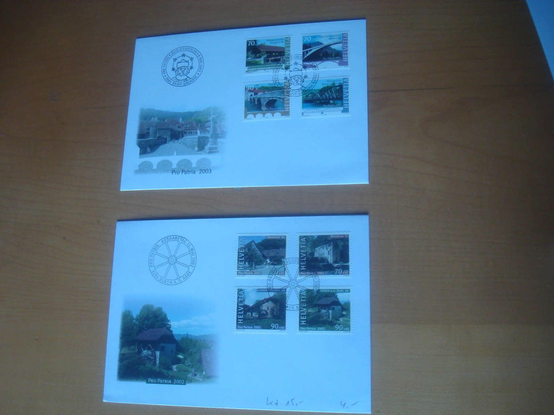 Tutti i francobolli: PP 2002 - 2003 FDC Serie‪‪ – Usato da Gordola venduto da Polentaefung