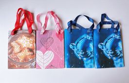 Neu! Geschenktasche, Mitbringsel-Säckli, Geschenk-Tüten x 4