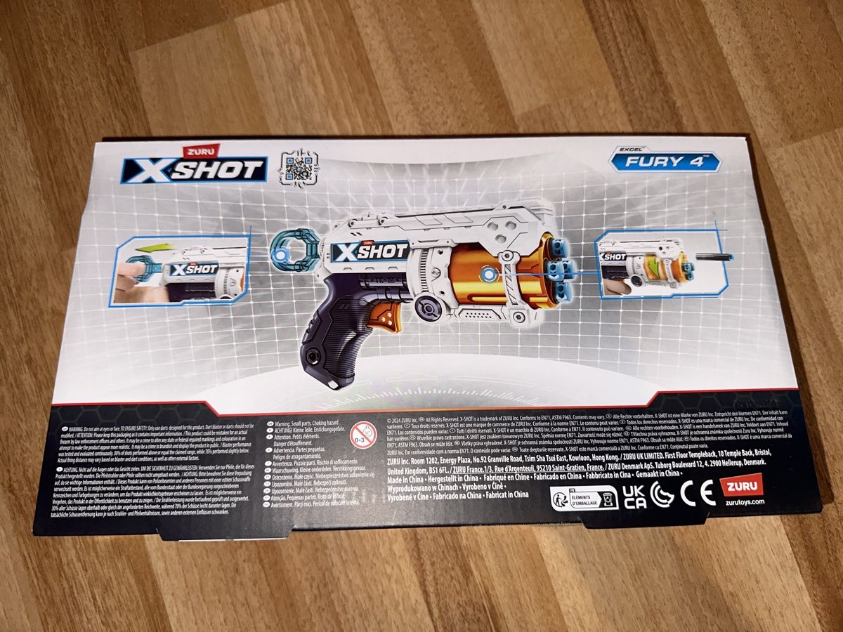 Giocattoli: X-Shot Fury 4 Blaster, Gun Neu – Nuovo e nell'imballaggio originale da St. Gallen venduto da mai_gd7k 1