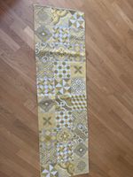 Läufer 185 x 56 cm Gelb-Grau