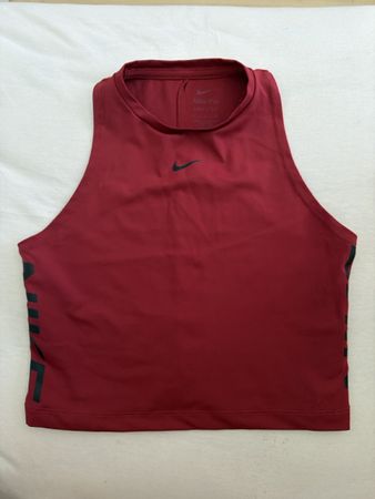 Nike Pro Crop Top Bordeaux Grösse S Damen