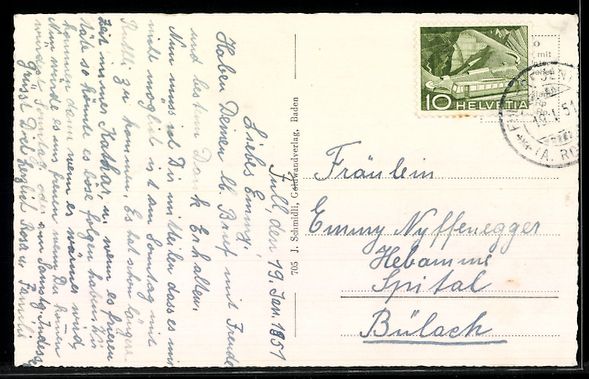 Cartoline postali: AK Full /Aargau, Ortsansicht – Usato da Berlin venduto da bartko-reher 1