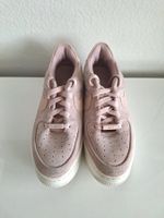 Nike Air Force 1 Plateau , Rosa Wildleder Top!