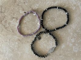 3 Perlen Armbänder guter Zustand