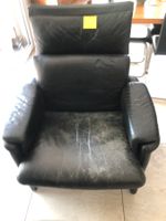 Sessel Typ erpo Leder schwarz