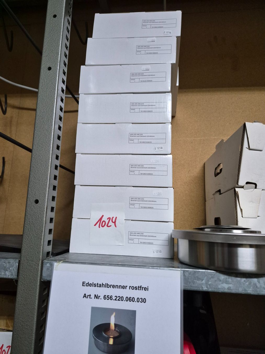 Candele: 1024 Posten Edelstahlbrenner aus Liq – Nuovo (secondo la descrizione) da Derendingen venduto da Meisterstuecke 1