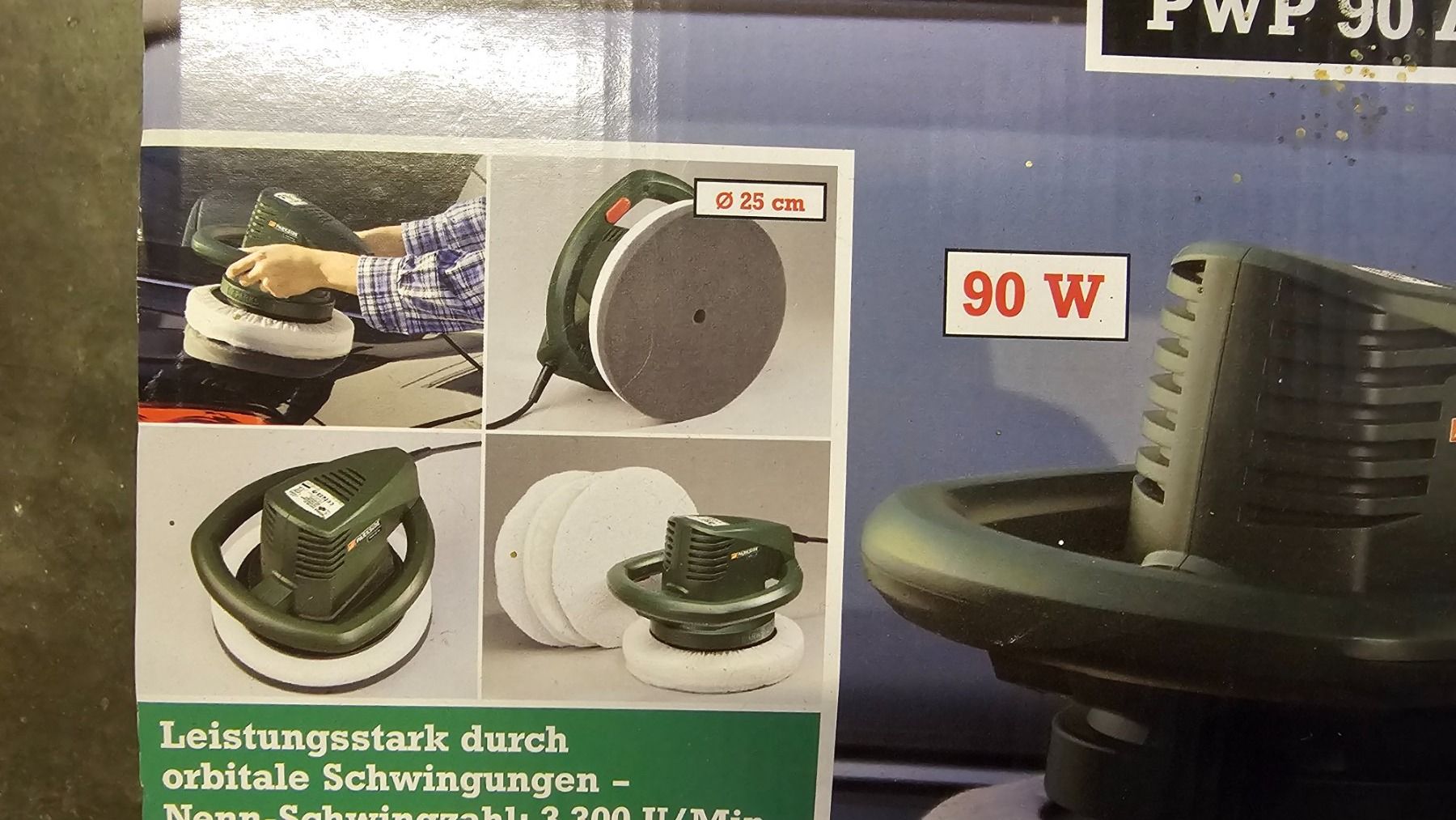 Parkside Smerigliatrici & Lucidatrici: Parkside Poliermaschine PWP 90 – Usato da Zürich venduto da Finale7 5