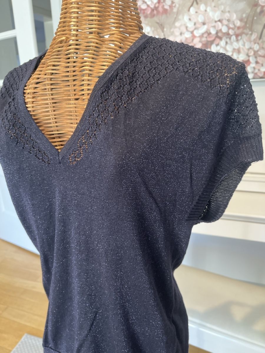 Morgan Pullover & Sweatshirts: Stricktop Morgan, dunkelblau mit Glitzer – Gebraucht aus Solothurn von Bobesch08 1