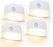 LED Nachtlicht mit Bewegungsmelder, 4 Stück