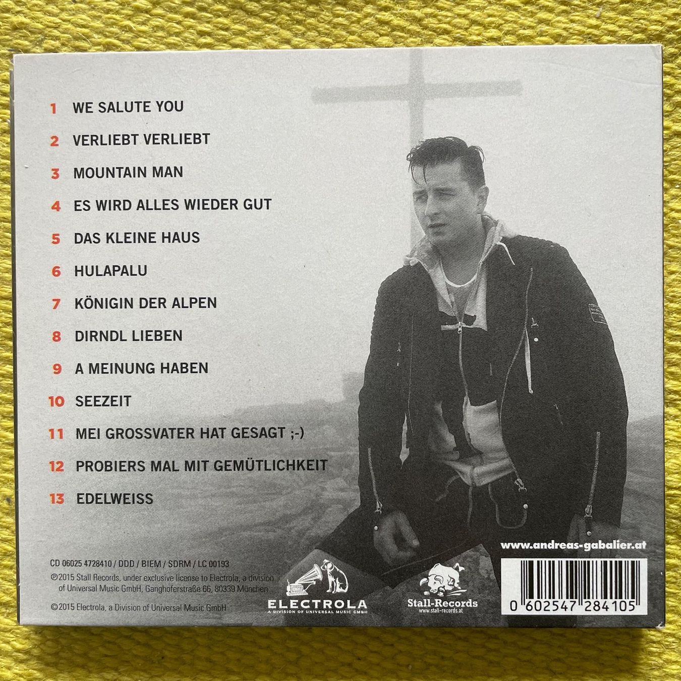 CDs: ANDREAS GABALIER-MOUNTAINMAN (DIGIPACK) – Gebraucht aus Rorschacherberg von CD-Roli 1