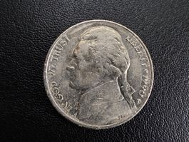 Five Cents Münze USA 1990