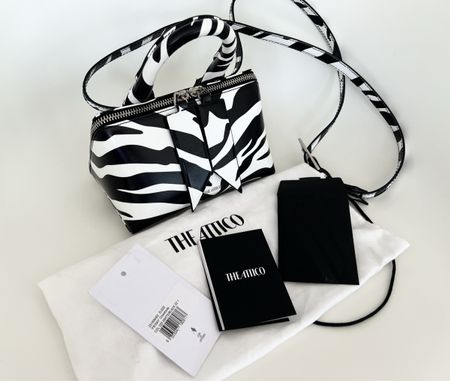 THE ATTICO Minihandtasche mit Zebra-Print Friday, NEU