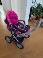 Puppenwagen rosa-blau gebraucht gut erhalten