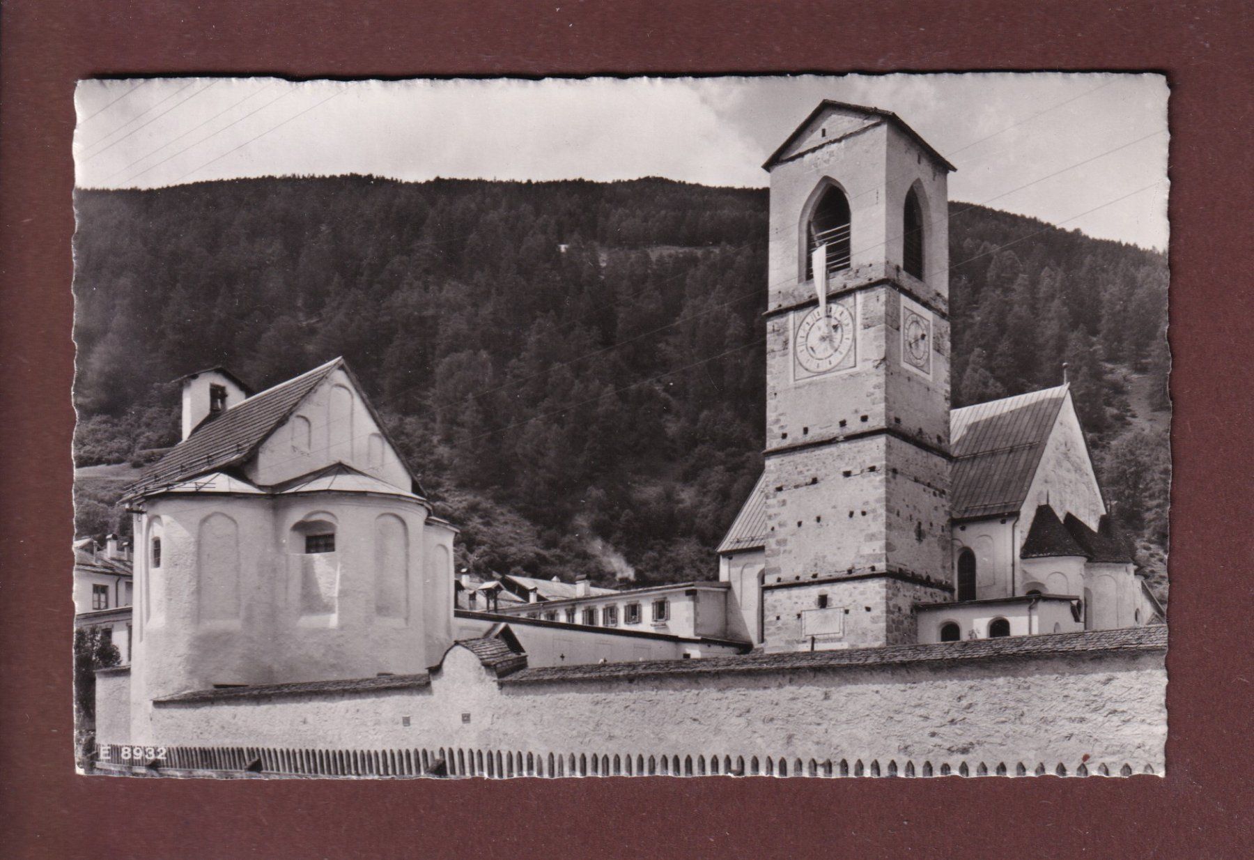 Cartoline postali: Kloster MÜNSTER - Kirche - Turm - 1955 – Usato da Pully venduto da nicecards