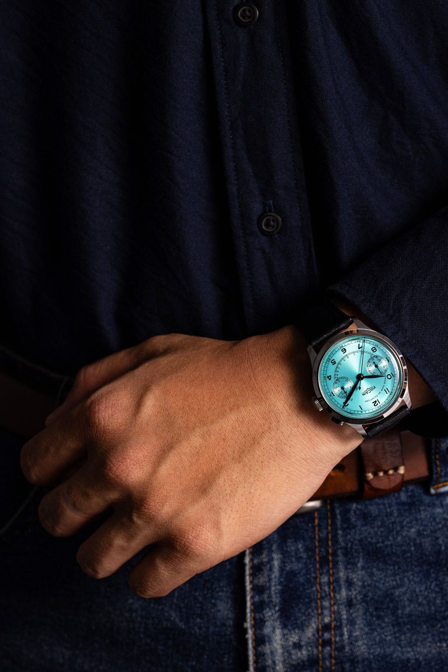 Vulcain Orologi: Vulcain Manual Monopusher Heritage Turquoise – Nuovo e nell'imballaggio originale da Carouge GE venduto da Watchaser 3