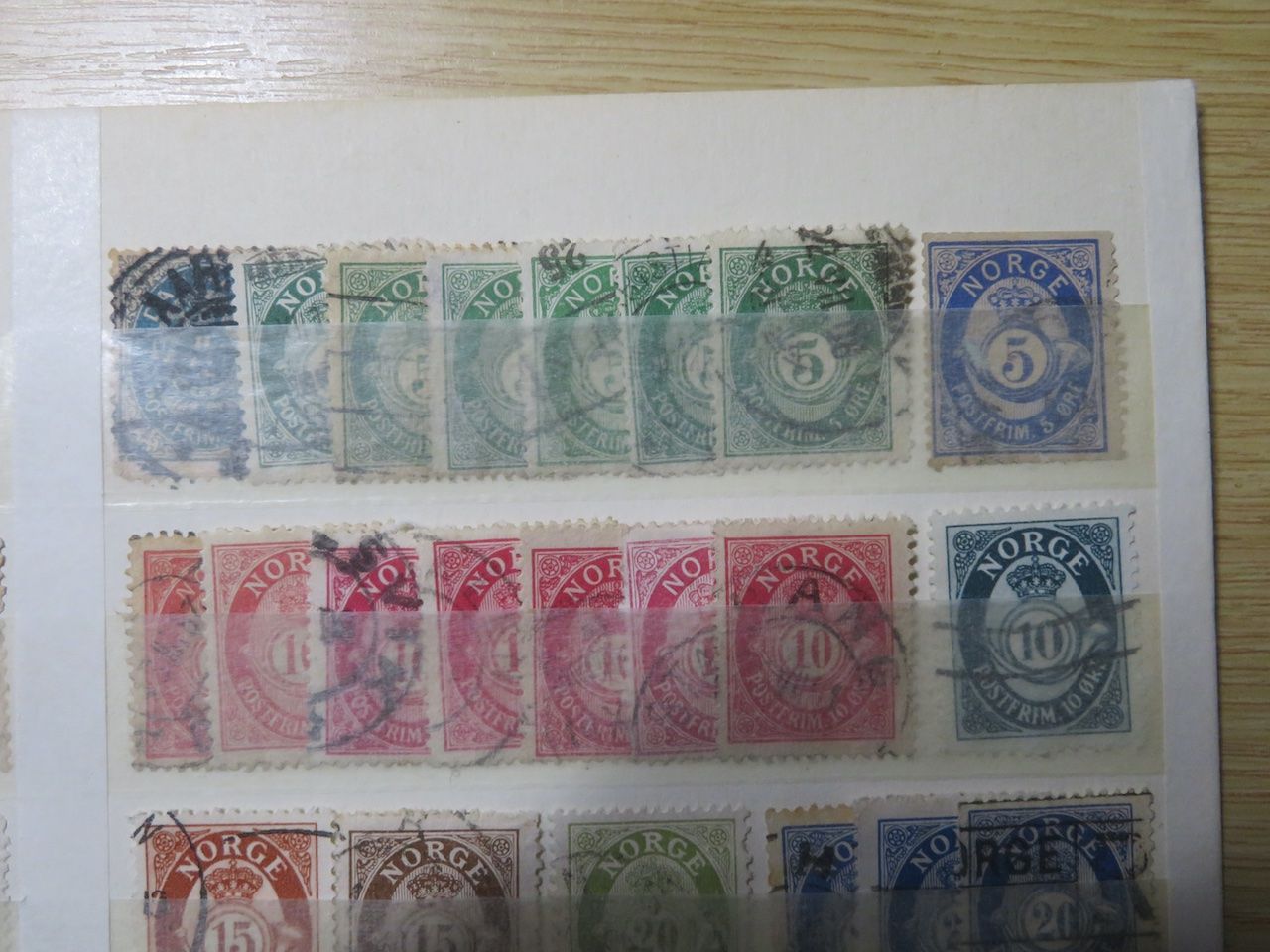 Alle Briefmarken: Norwegen ab uralt auf einer Doppelsteckkarte – Gebraucht aus Spreitenbach von heitersberg54 3