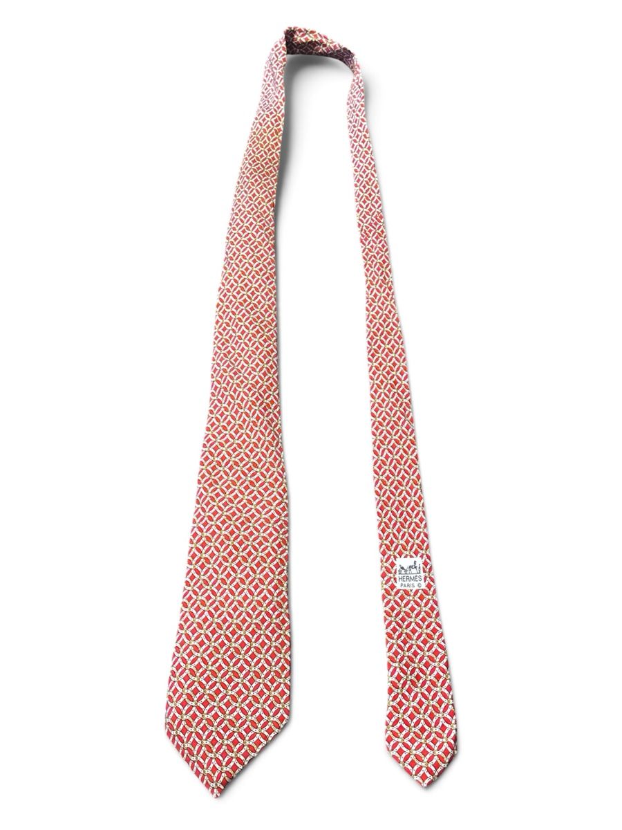 Hermès Krawatten: Hermès Paris Krawatte 100% Seide Rot Original – Gebraucht aus Luzern von jov_6fx7 2