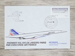 CL21 Enveloppe + Timbre Brasil 1976 Concorde