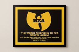 Altes RZA Wu Tang Clan Hip Hop / Rap Plakat