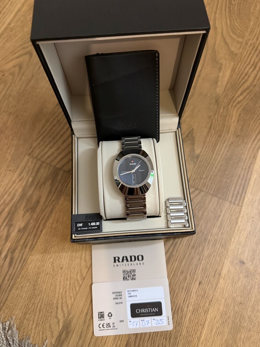 Rado Orologi: Orologio Rado DiaStar Original Automatic  – Nuovo e nell'imballaggio originale da Winterthur venduto da RN-789 8