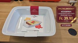 Lasagneform extra hoch BURGUND 33cm NEU & OVP