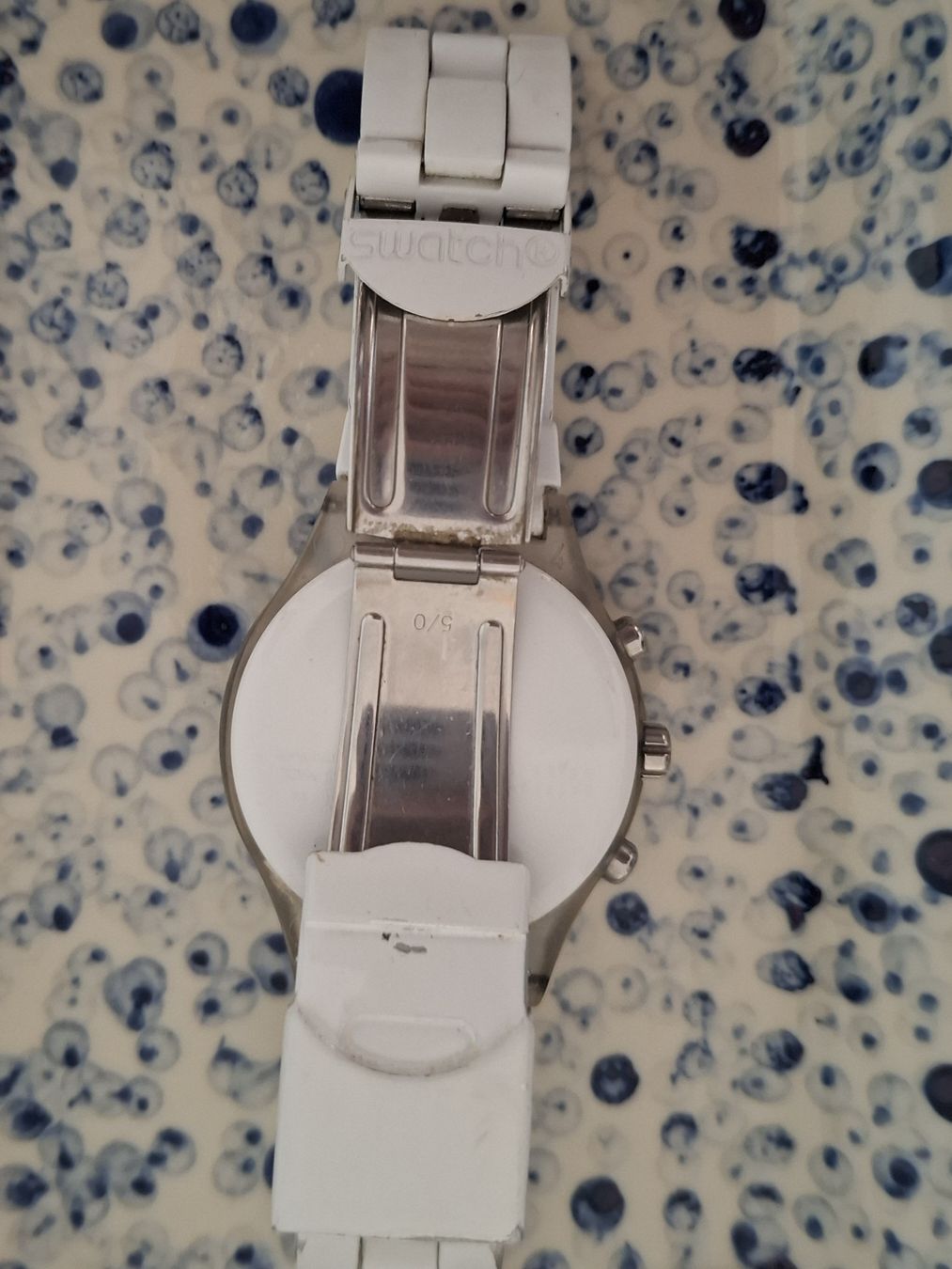 Swatch Orologi: Swatch Diaphane Chronograph White Used Ladies Watch – Usato da Leysin venduto da Libelluli 2