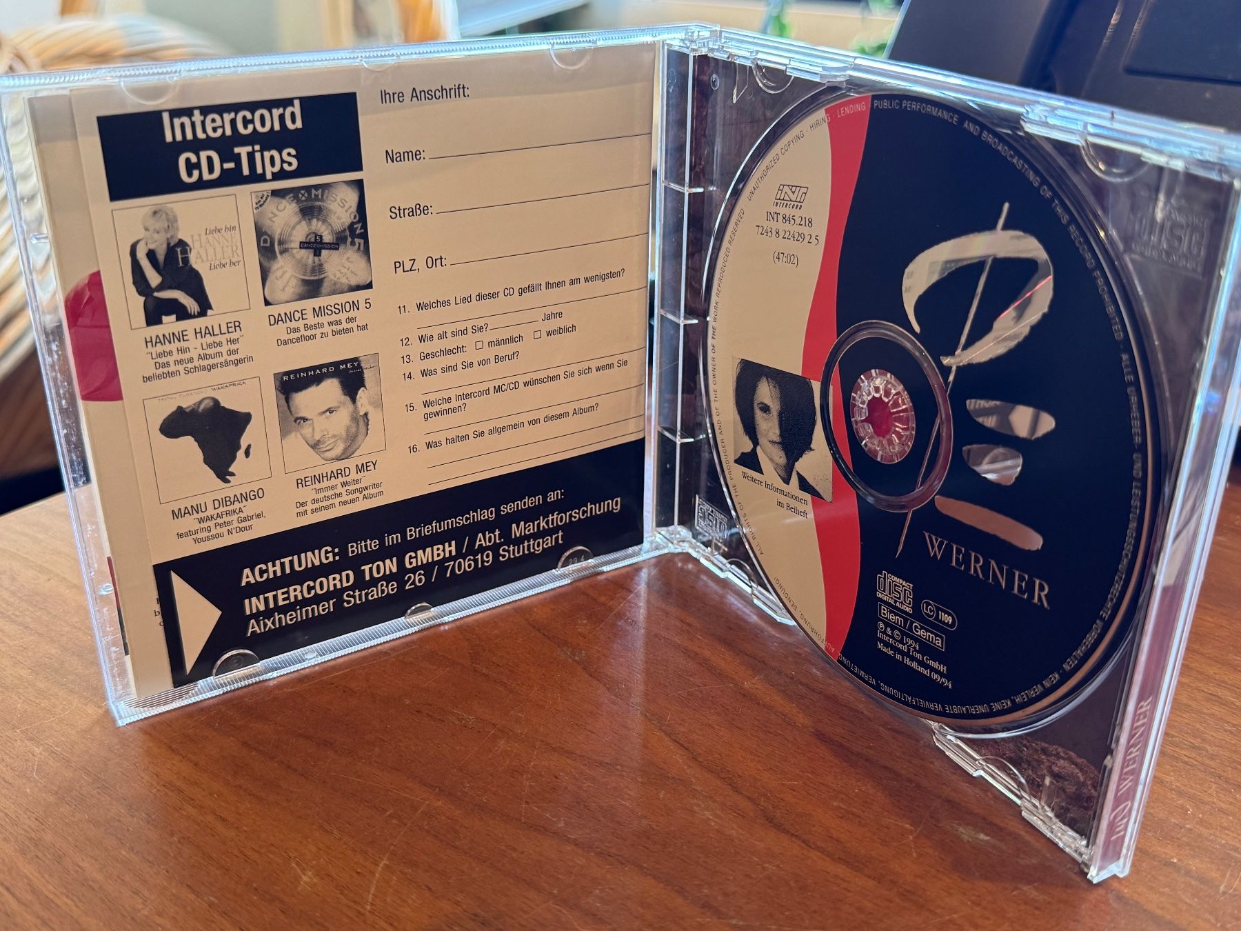CD: Pe Werner - Pe Werner - HG42C – Usato da Küsnacht ZH venduto da swisssales.net 2