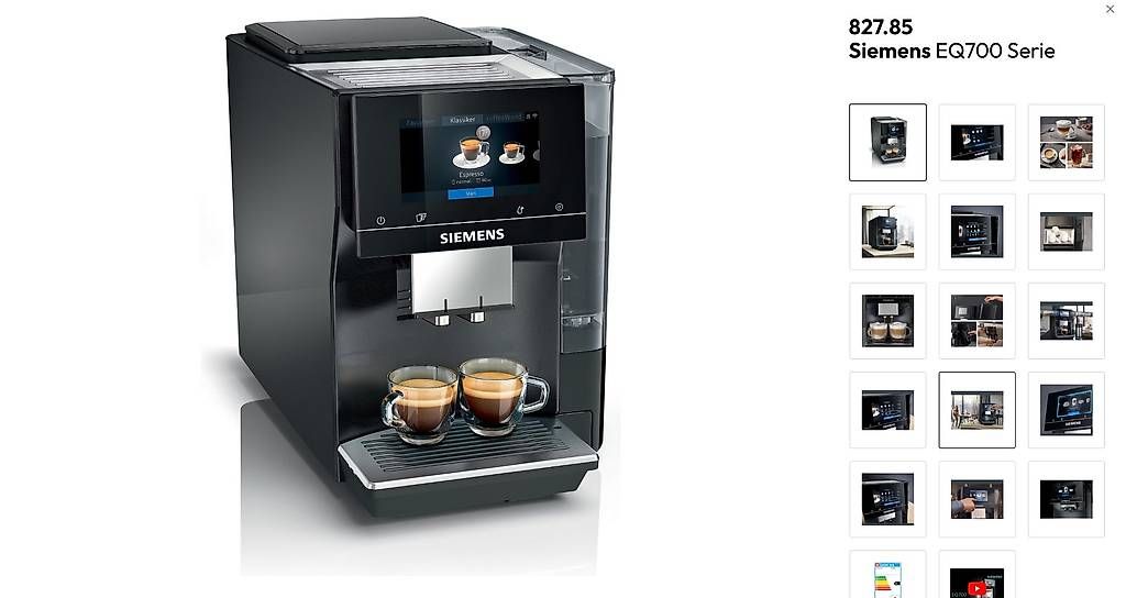 Machines à café & Machines à expresso: Siemens EQ700 – D'occasion à Winkel par yamanzh