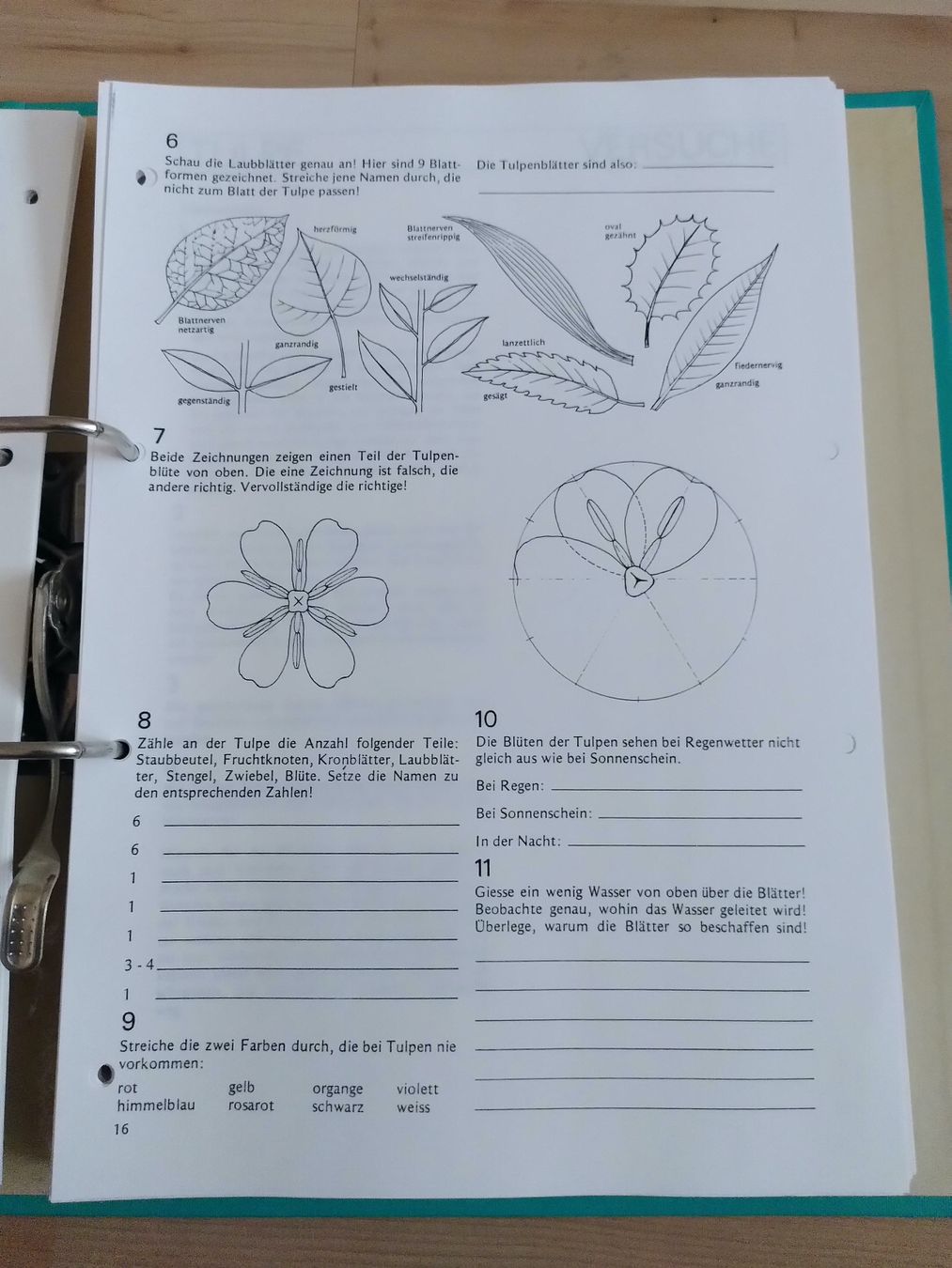 Libri: NATURKUNDE 1/ ORDNER MIT ARBEITSBLÄTTER – Usato da Brugg AG venduto da olamim 3