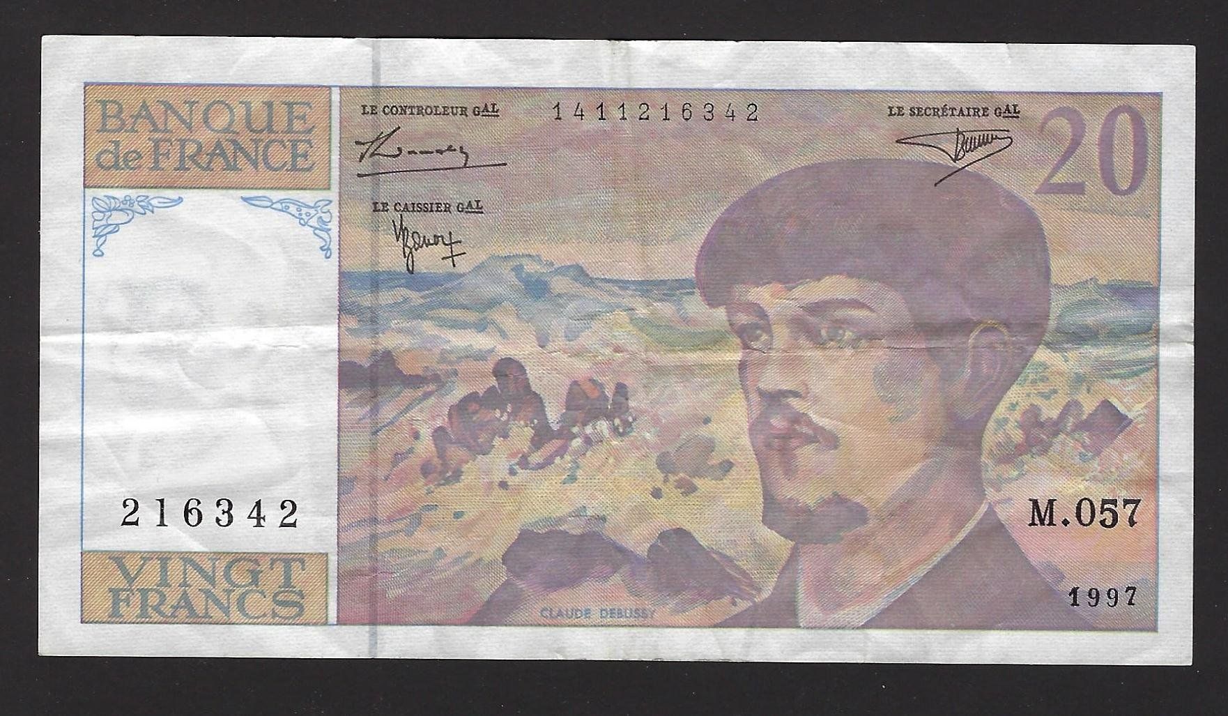 Banconote: 20 francs français 1997 – Nuovo (secondo la descrizione) da Les Breuleux venduto da Jboju