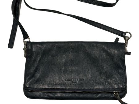 Liebeskind Clutch Umhängetasche Leder blau