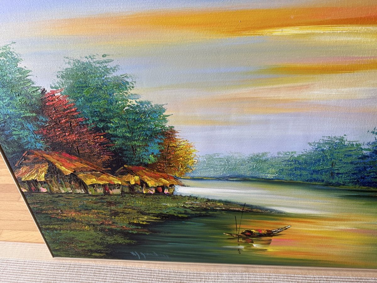 Gemälde: Acryl auf Leinwand Gemälde 161cm X 82cm mit Holzrahmen – Gebraucht aus Bern von Wil.Wayne 5