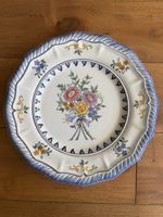 Piatto grande in ceramica dipinto a mano