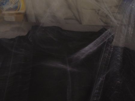 Rollkragenpullover ca. Grösse M, schwarz, samtig