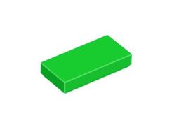 LEGO - 100x Bright Green Tile / Fliese 1x2 - 3069 - NEW