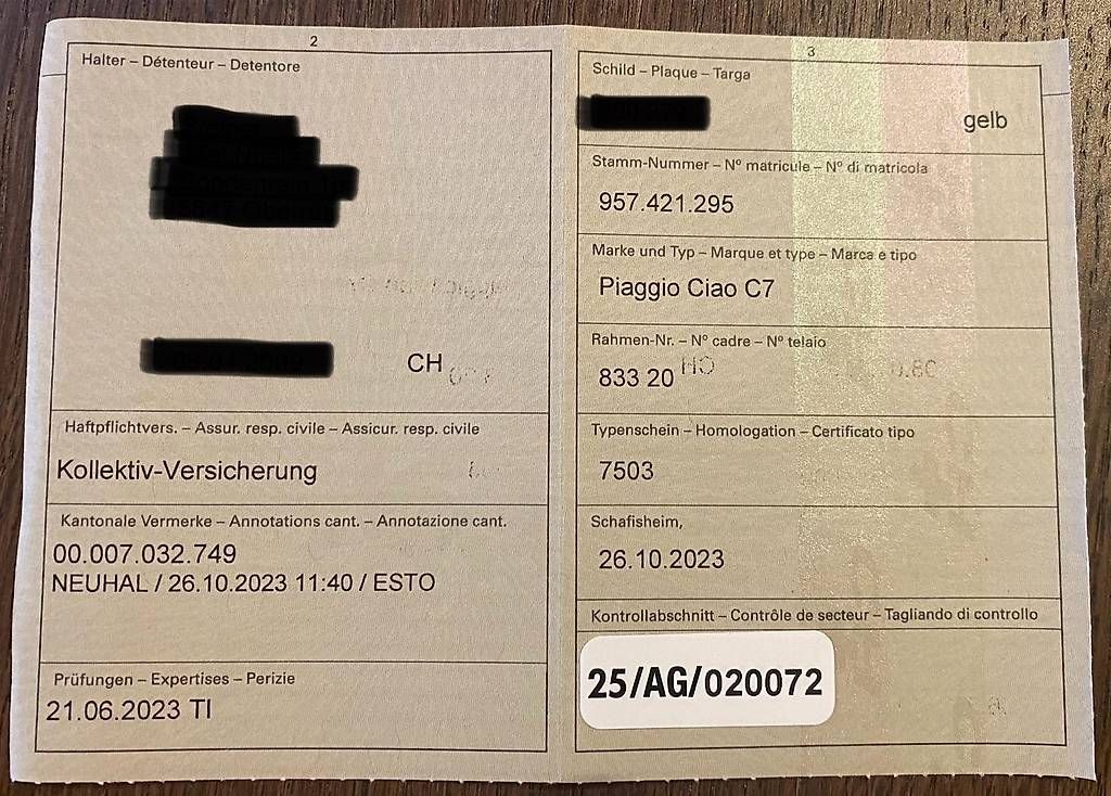 Piaggio Cyclomoteurs: Töffli Piaggio Ciao C7 – D'occasion à Dietwil par talulla 4