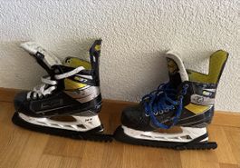 Eishockeyschlittschuhe Bauer Supreme S37 schwarz gebraucht