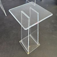 Vintage Blumensäule, Blumenständer Plexiglas. Floor Stand