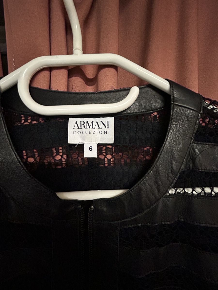 Armani Jacken: Armani Collezioni Lederjacke, Gr. 38, Schwarz, Top Zustand! – Gebraucht aus Köniz von mimi612 1