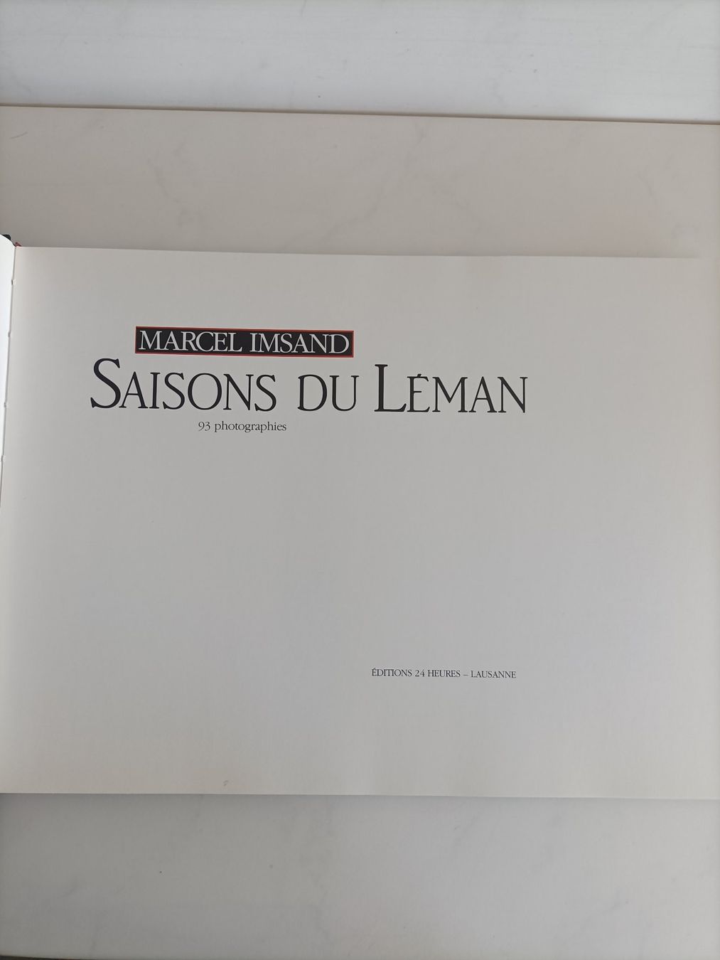 Bücher: Saisons du Léman / Marcel Imsand / 24Heures 1985 – Gebraucht aus crans montana von AB3963 1