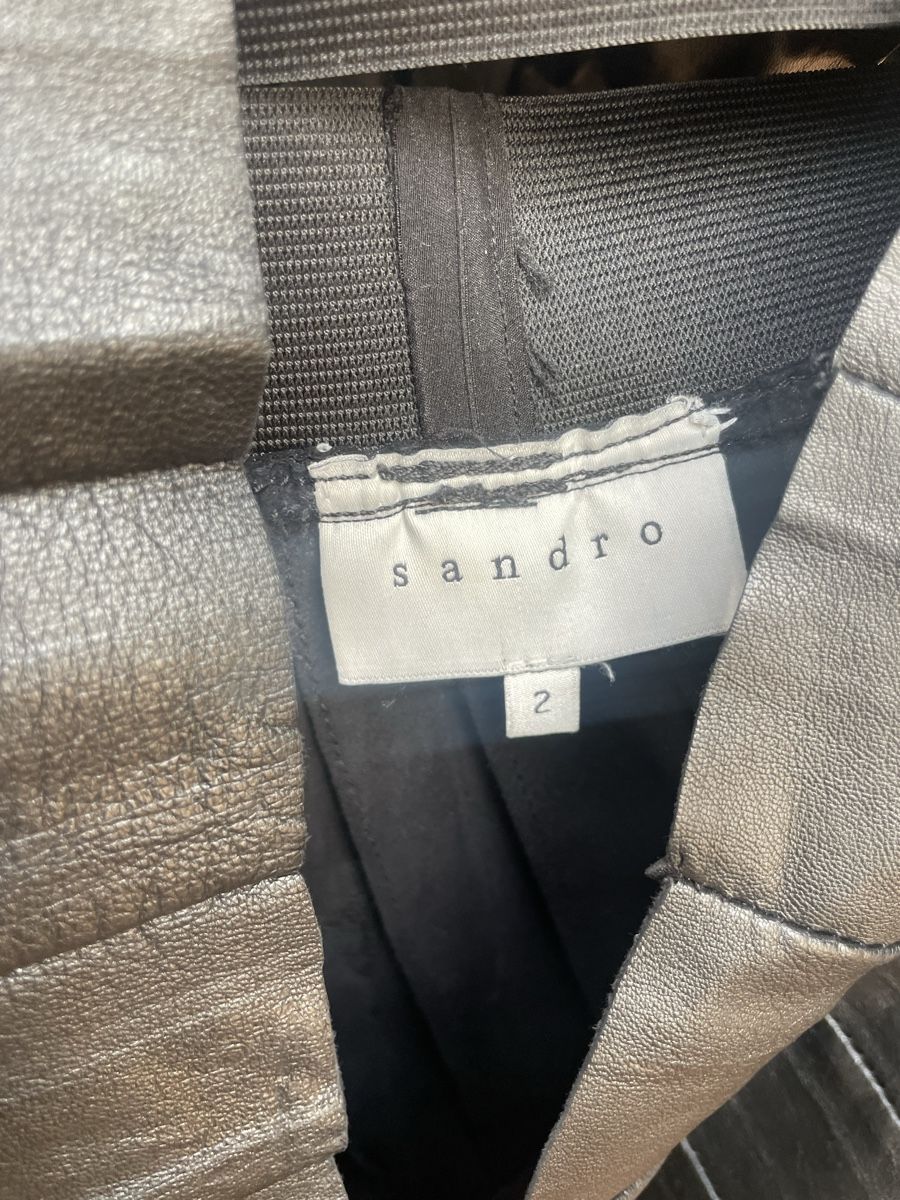 Sandro Gonne: Sandro black leather skirt size 2 or 36/38 – Usato da Yverdon-les-Bains venduto da pen_bbz8 4