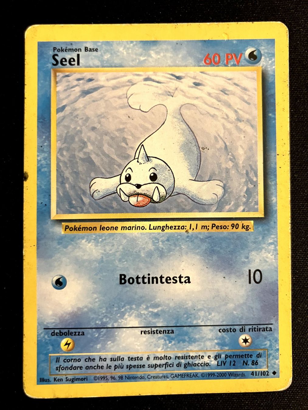 Pokémon Carte collezionabili: Pokemon Seel - Base set 41/102 - Italiano – Usato da Bern venduto da Big_GS
