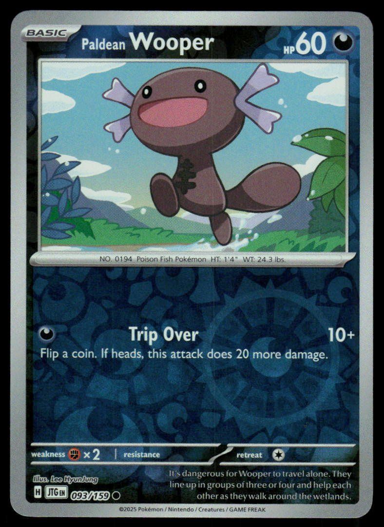 Pokémon Sammelbilder & Trading cards: Pokemon Paldean Wooper 093/159 – Gebraucht aus Herisau von Pokemon2025