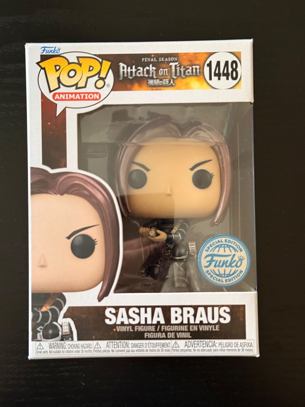 Funko Figuren: Funko Pop Animation Attack on Titan - Sasha Braus #1448 – Neu (gemäss Beschreibung) aus Dornach von profi-shopper