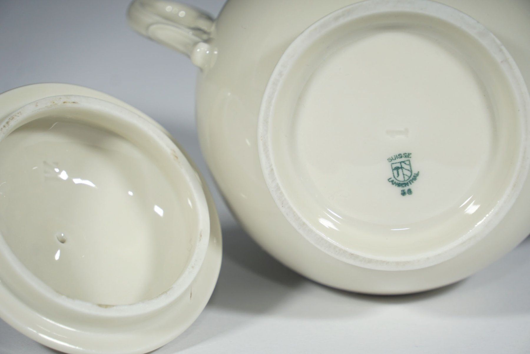 Zuccheriere: wunderschöne Langenthal Zuckerdose 1938 – Usato da Meggen venduto da Trouvaillen 4