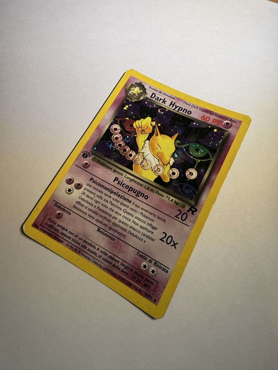 Pokémon Carte collezionabili: Dark Hypno 9/82 Set 1 Holo italian – Usato da Lugano venduto da ktm_7jr7 2