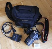 Canon EOS 600D + EF-S 18-55mm IS II, Akku, Ladegerät, Tasche