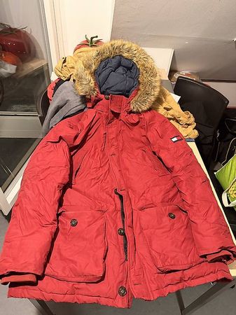 TOMMY HILFIGER WINTERPARKA ROT 3XL