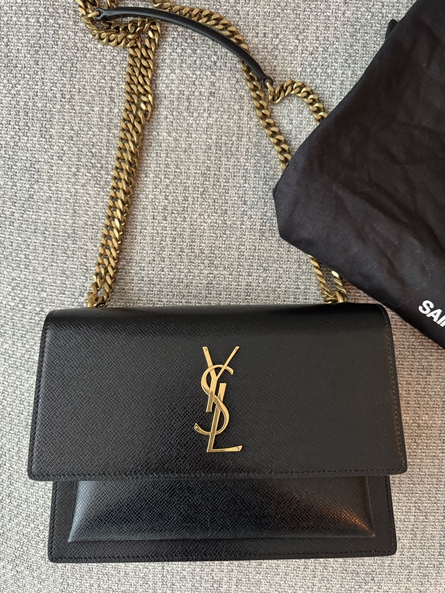 Saint Laurent Borse da donna: YSL Saint Laurent Sunset Schwarz Gold – Nuovo (secondo la descrizione) da Urdorf venduto da alnalo 1