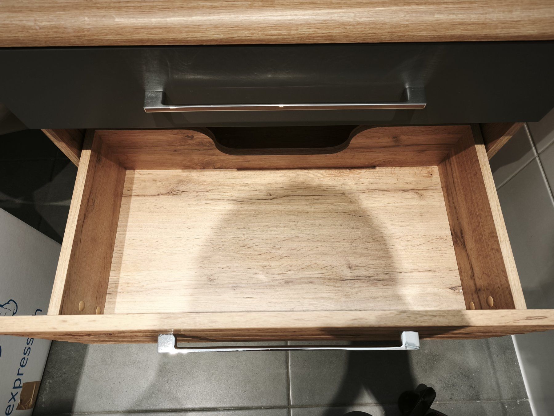 Mömax Badezimmermöbel: Waschtischunterschrank Holz Eichenoptik gebraucht – Gebraucht aus Wabern von CrazyGecko 3